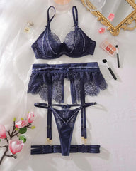 Twilight Hour - Navy Blue Lingerie Set