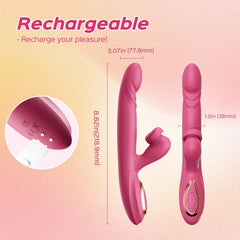 Whirlwind Thrusting G-Spot Rotation Clitoral Vibrator