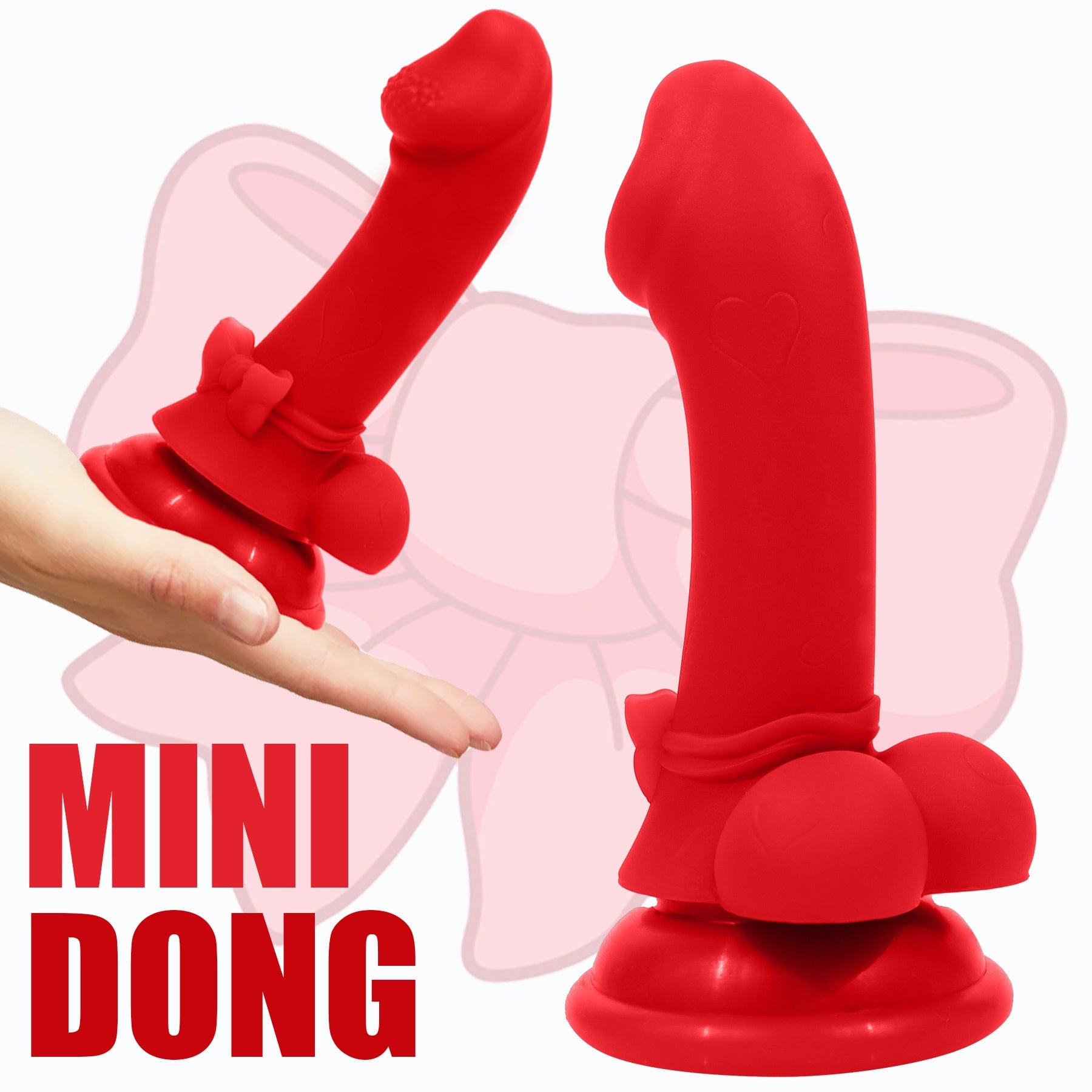 4.1‘’ AIMITEX Mini Bowknot Cute Dildo Female Masturbator