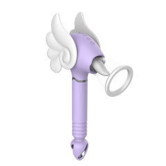 Magic Wand 4 in 1 Vacuum Suction Thrusting Clitoral G-spot Vibrator