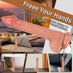 6.89‘’ Perfect Simulation Dick Powerful Thrusting Vibrating Penis