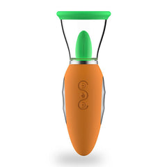 Carrot Vibration Automatic Heating Sucking Tongue Licker Pluggable