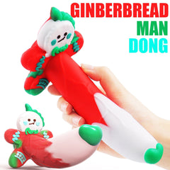 7.08‘’ AIMITEX Gingerbread Man Dildo Suction Cup Manual Masturbator