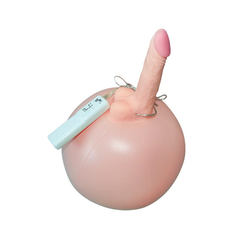 6.3‘’ Bouncy Inflatable Sex Ball with Remote Control Vibrating Realistic Dildo