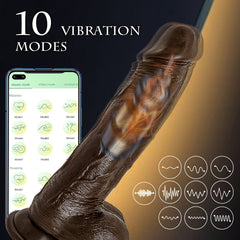 6.6‘’ Vibrating Thrusting Swing Thick Long Lifelike Dildo With Remote Control