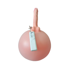 6.3‘’ Bouncy Inflatable Sex Ball with Remote Control Vibrating Realistic Dildo