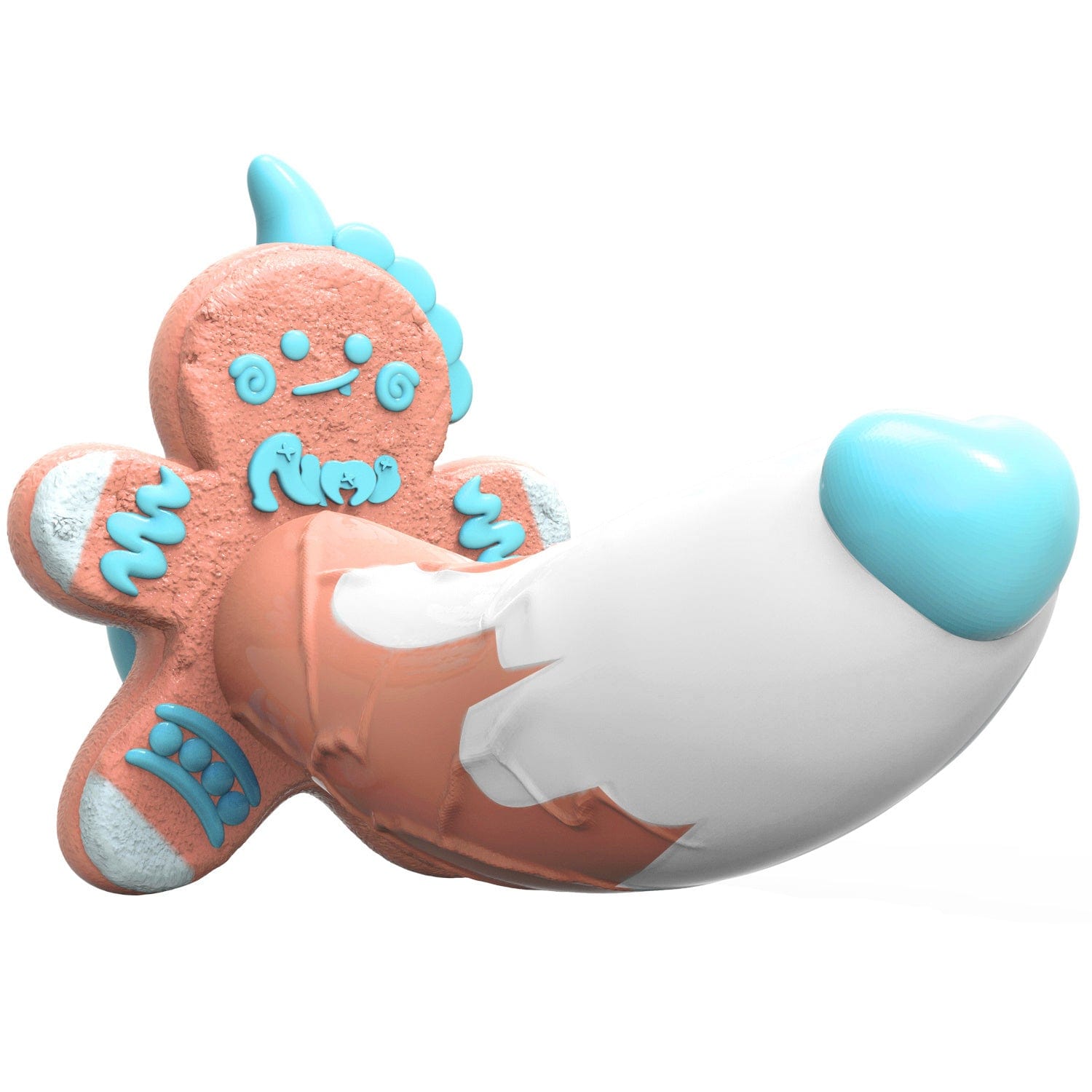7.08‘’ AIMITEX Gingerbread Man Dildo Suction Cup Manual Masturbator