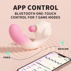 Pellegrace Pressure-sensitive Vibration & Flapping G Spot Vibrator With APP