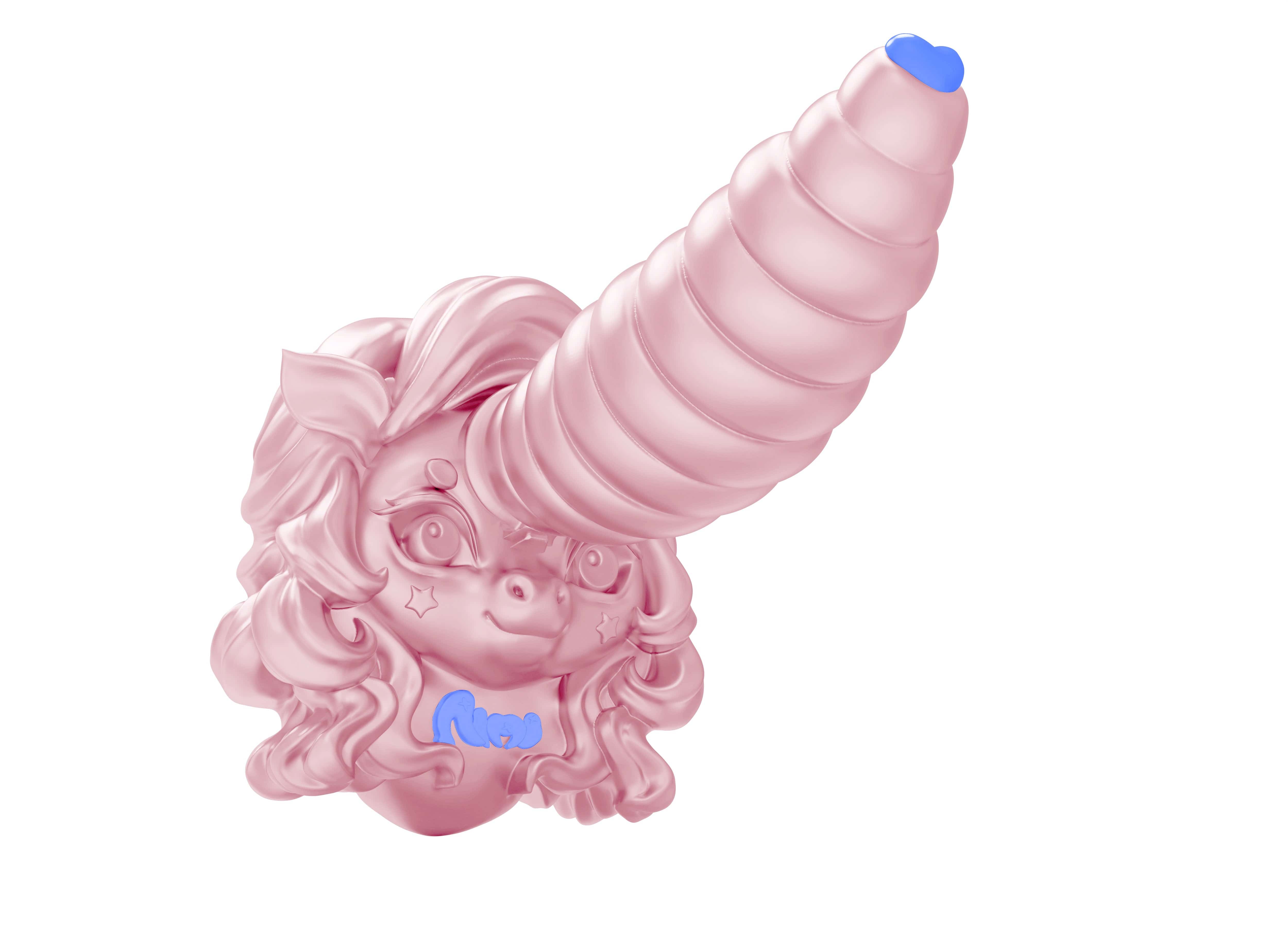 6.7‘’ AIMITEX Unicorn Silicone Shaped Penis Anal Plug Masturbator