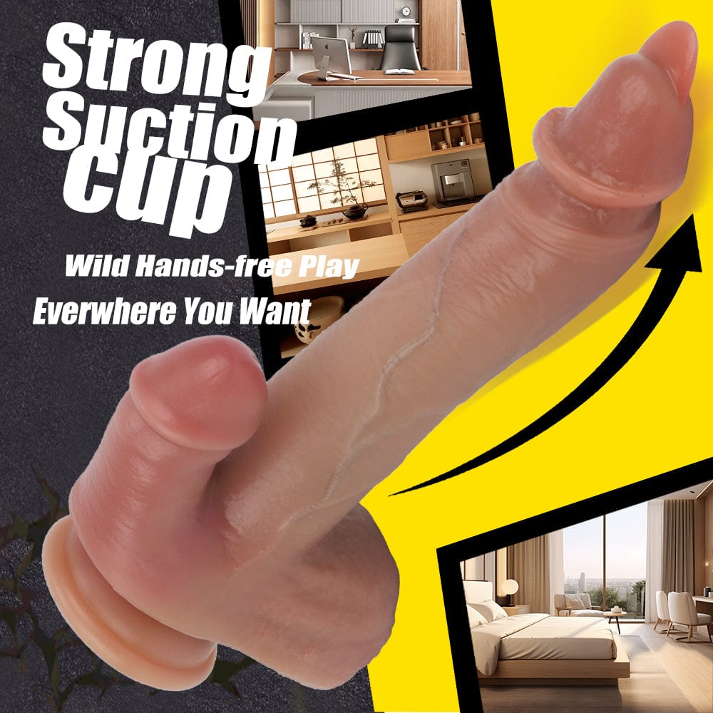6.69‘’ Tongue Dick Strong Suction Cup Realistic Big Size Penis