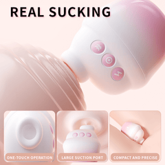 Hehe Cup 2-in-1 Suction Licking Clitoral Vibrator
