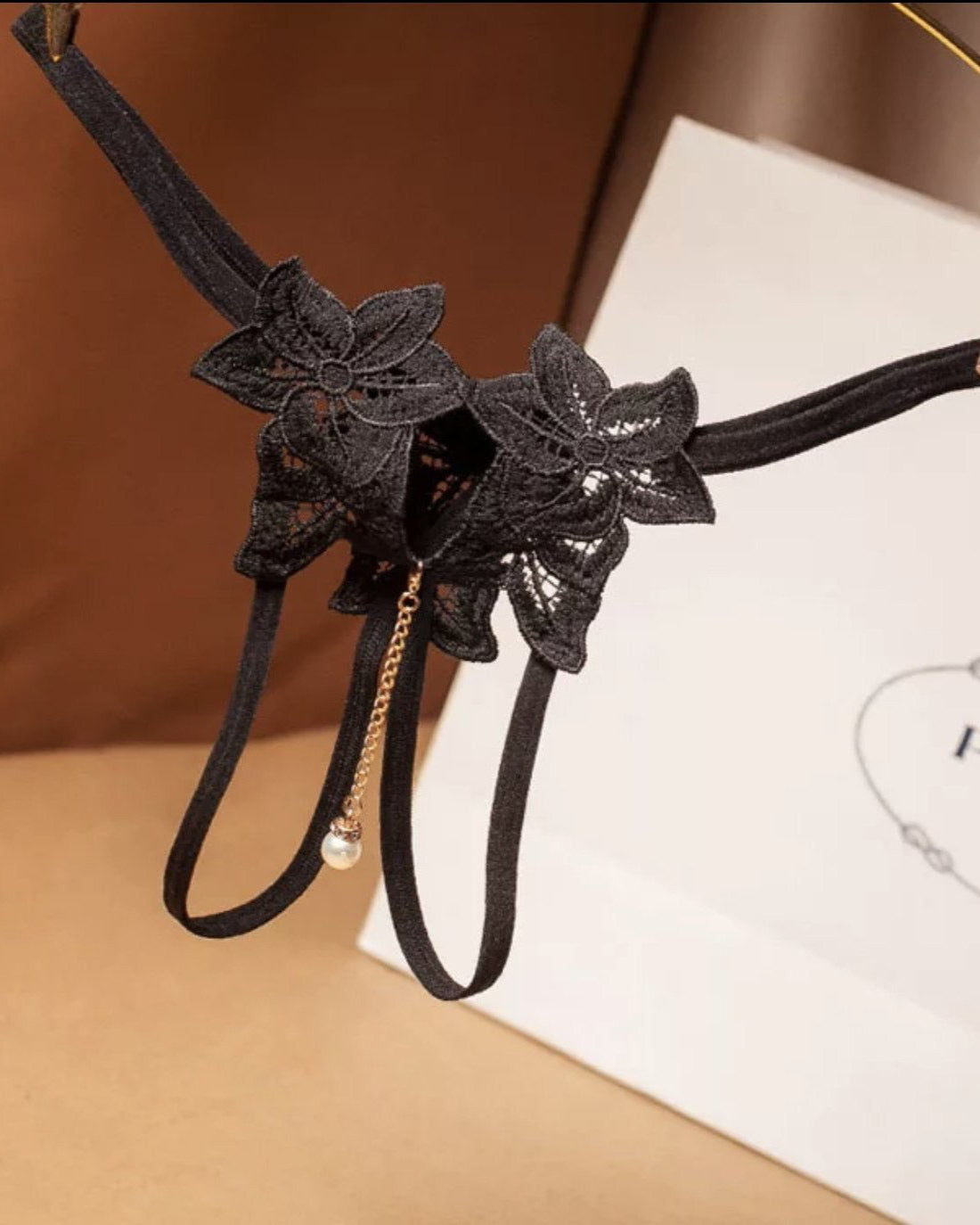 Pearl Open Crotch  G String